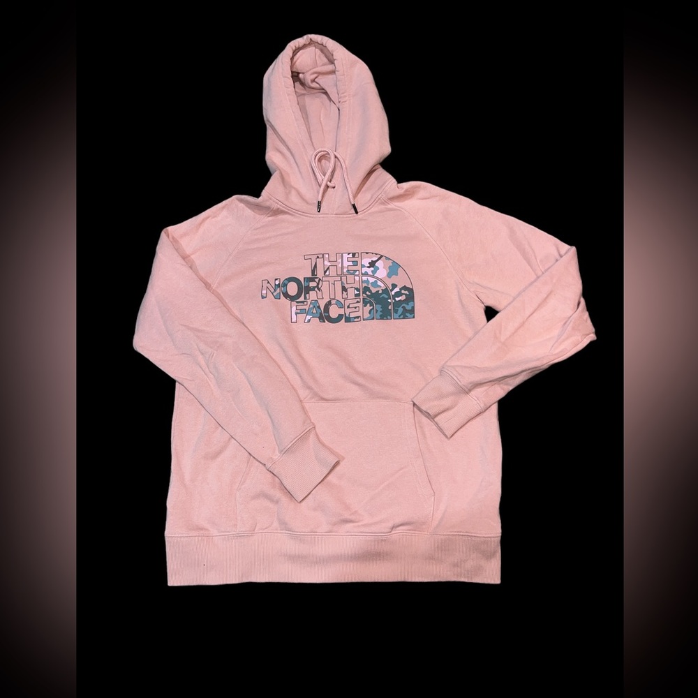 The North Face Pink Logo Pullover Hoodie